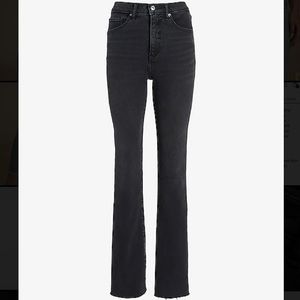 Express Raw Hem Bootcut Jeans